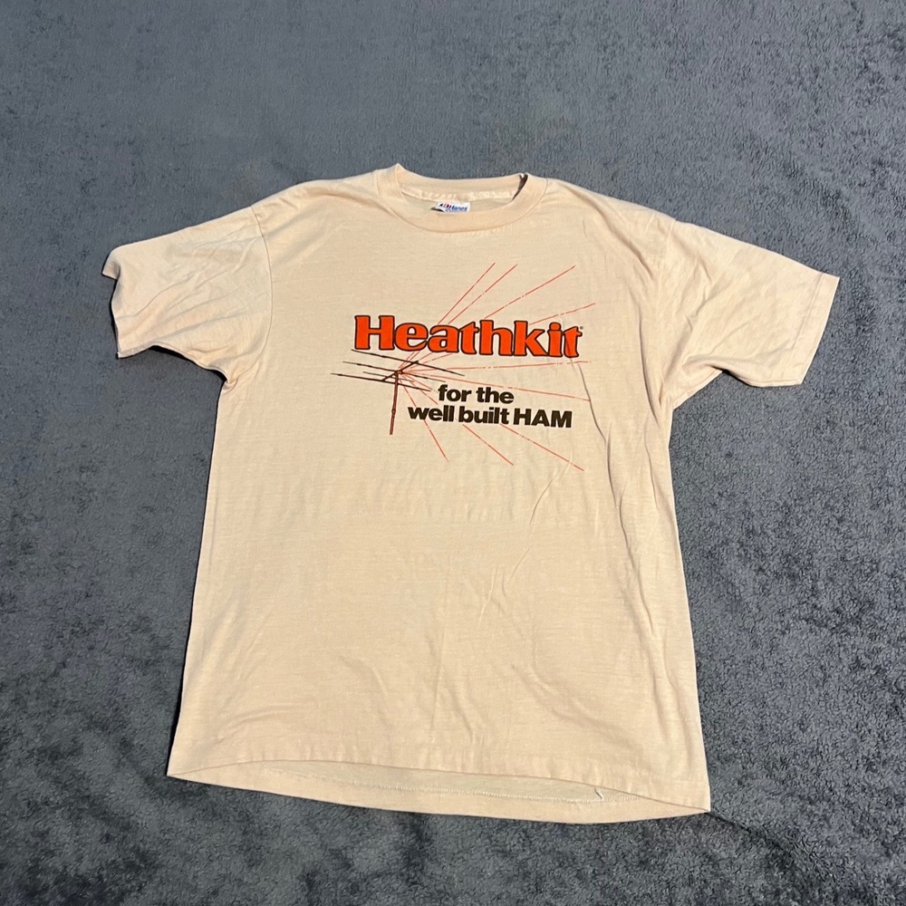Vintage 80s Heathkit Amateur Radio HAM Shirt Hanes 50/50 XL Single Stitch USA